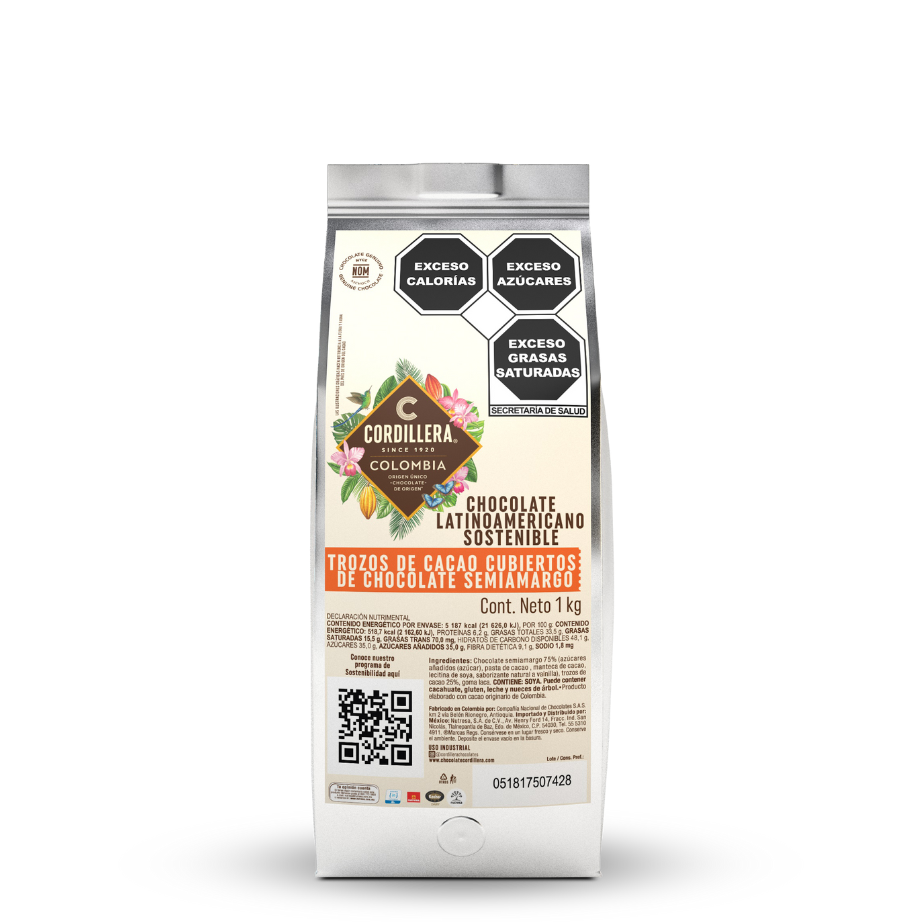 Cordillera Chocolate Latinoamaericano Semiamargo