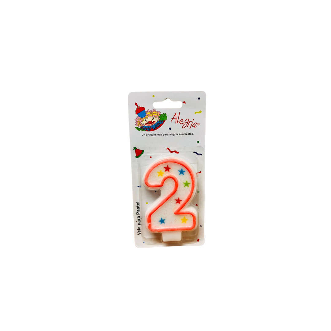 Vela Alegria Estrella Rosa