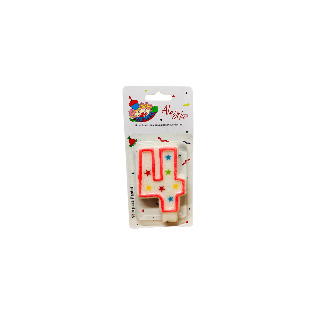 Vela Alegria Estrella Rosa
