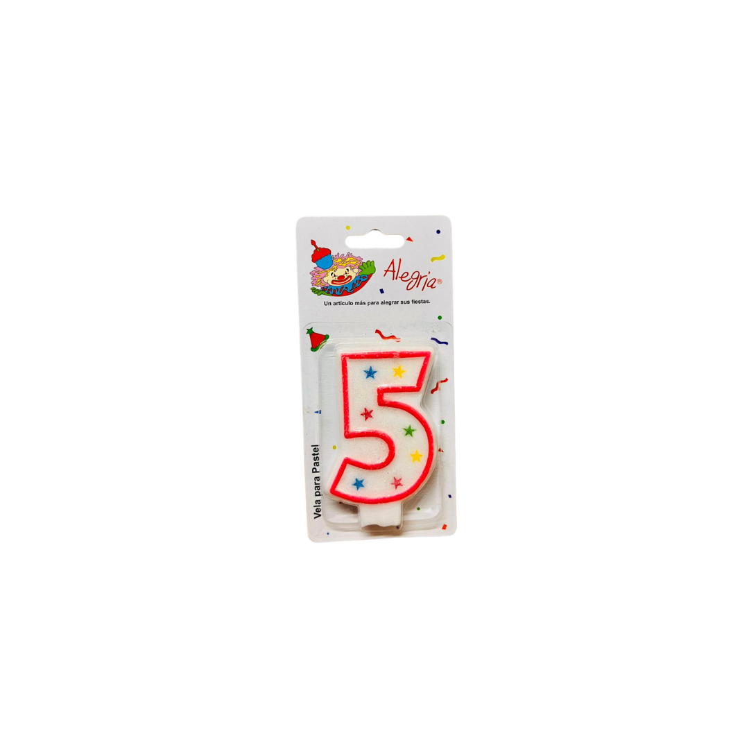 Vela Alegria Estrella Rosa