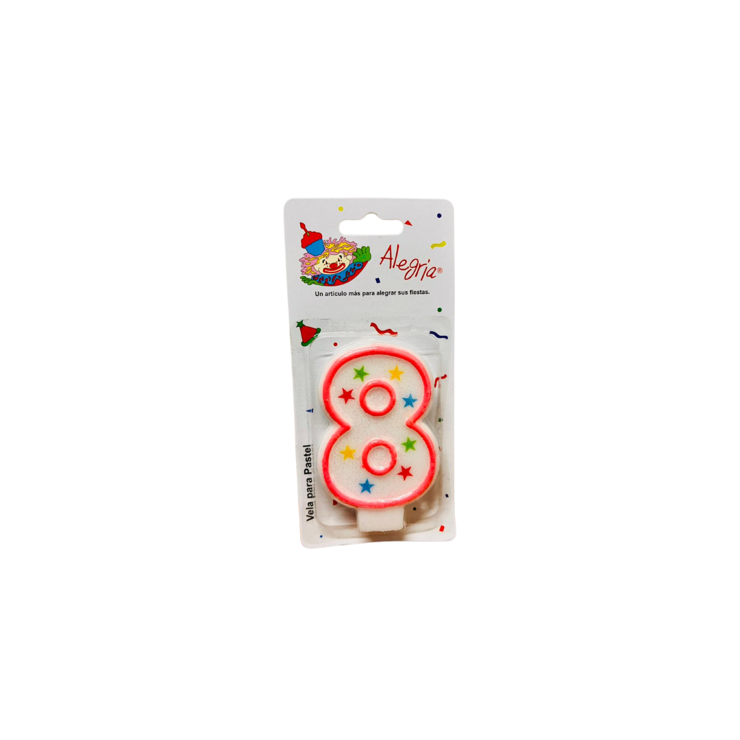 Vela Alegria Estrella Rosa